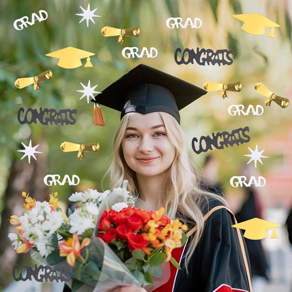 Silver and Blue Graduation Confetti 2026, 1000 Pcs Class of 2026 Table Centerpiece Grad Confetti for 2026 Graduation Party Decorations Supplies