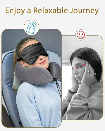 4 Pack Silk Sleep Mask - 100% Blackout, Zero Eye Pressure, Blindfold with Adjustable Strap, Super Soft Travel Eye Covers (Black, Pink, Blue, Purple)
