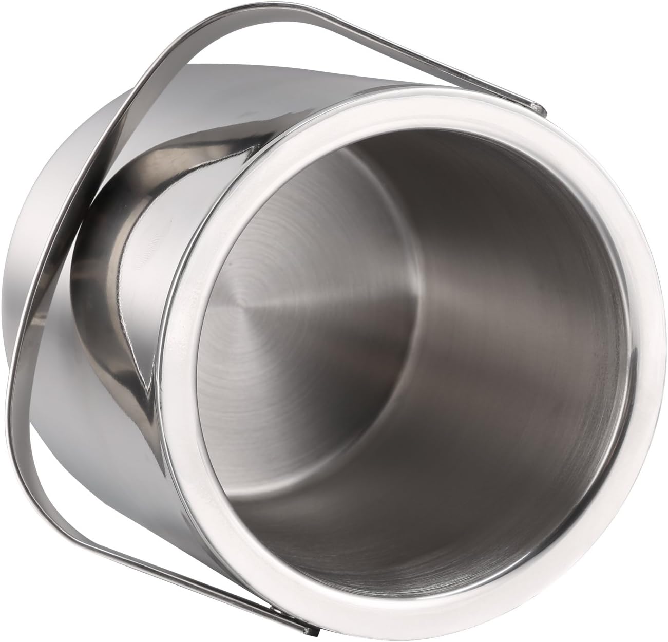 Sailnovo Mini Ice Bucket 1.2 Liter, Premium Compact Double-Wall Stainless Steel with Lid & Ice Tong, Ideal for Cocktails, Personal Bar, Small Parties - Silver