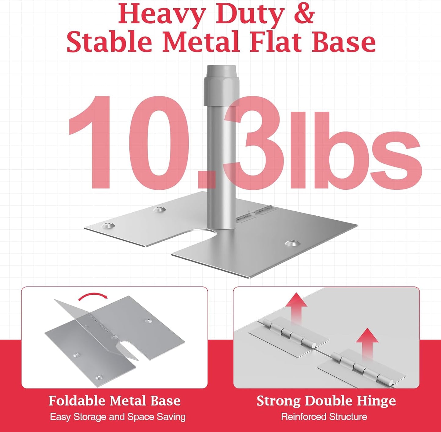 EMART 10x10ft Heavy Duty Backdrop Stand Kit, Adjustable Pipe and Drape Photo Booth Frame for Wedding, Party, Christmas, Birthday Decorations