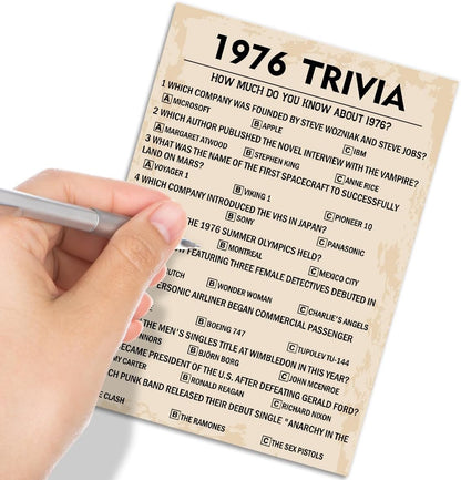 QUPT 40th Birthday Party Games, Movies in 1986 Games, Birthday Party Supplies for Adults, Fun 1986s Party Game，Pack of 30 Cards