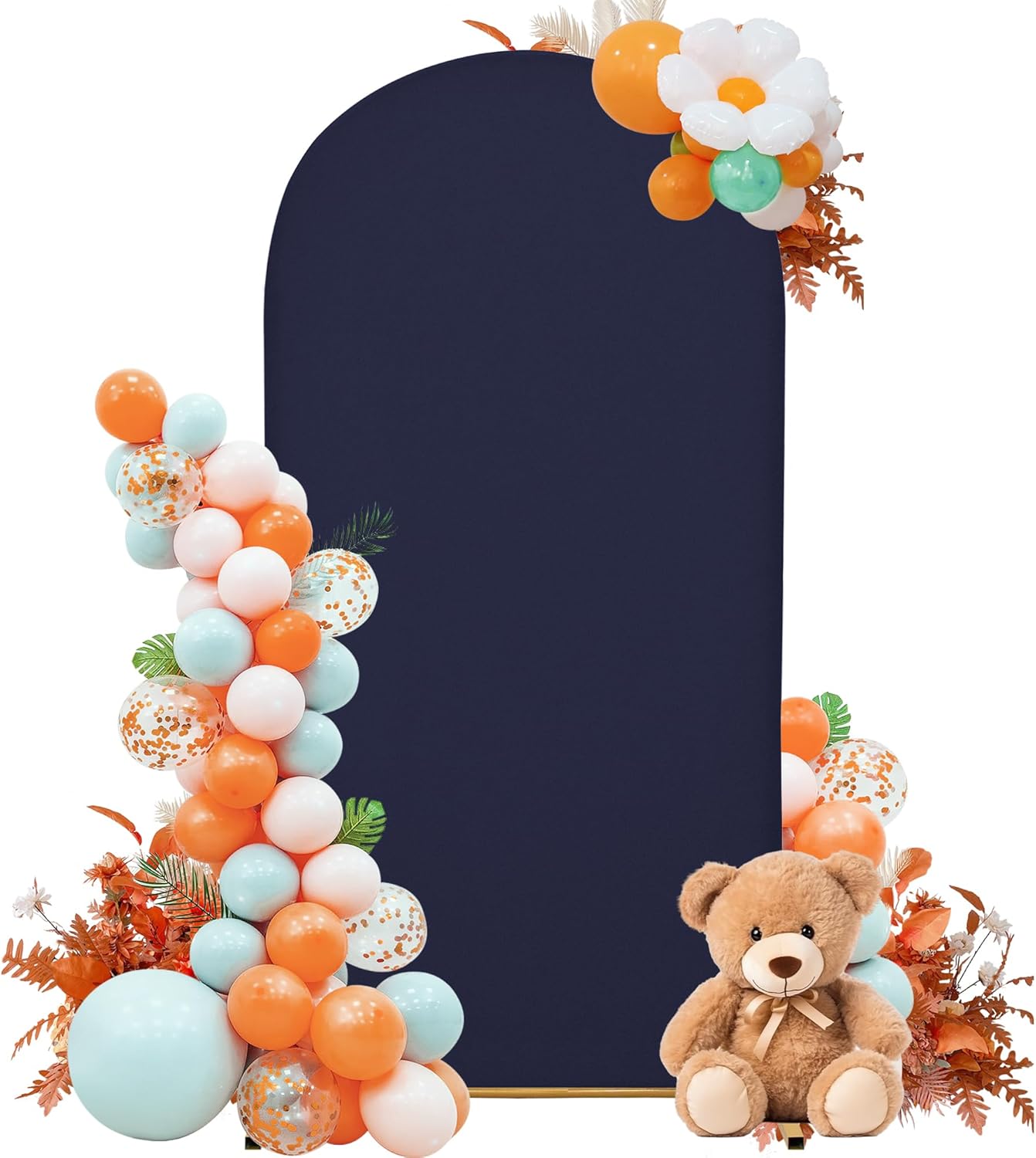 3-Piece Arch Cover Bundle – 7.2FT, 6.6FT & 6FT Stretch Spandex Backdrop Set – Wedding, Birthday & Photo Booth Arch Covers for Every Event