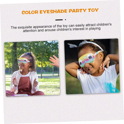 Totority 2pcs Pinata Eye Masks for Boys and Girls Birthday Party Fun Decorative Cosplay Masks Party Props for Celebrations and Gatherings