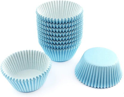 Standard Size Baking Cups Food-Grade Greaseproof Paper Cupcake Liners 200 Pcs (Natural)