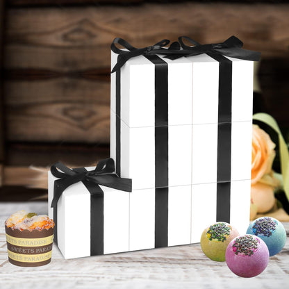 100 Pack Small Gift Boxes, 2x2x2 Inches Favor Boxes Gold Paper Gift Boxes with Lids for Presents, Crafting, Cupcake Boxes, Gifts, Candy Boxes for Wedding Party Bridal Shower Baby Shower Favors