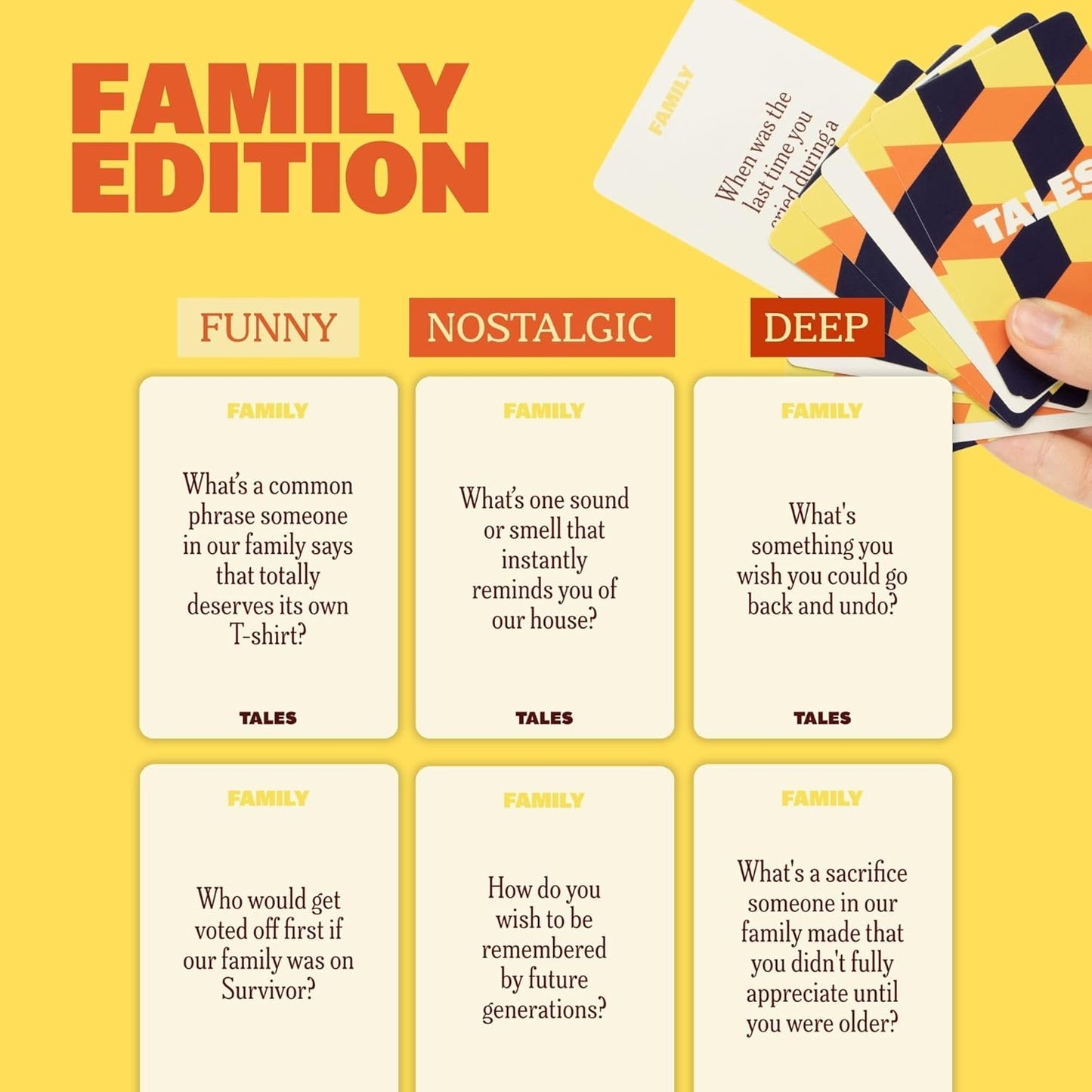 TALES 150 Conversation Cards, Friends Edition, Fun Friend Games for Adults, Teens, Kids, Perfect for Parties, Game Nights, Gifts & Gatherings, Conversations with Friends, Meaningful Connections