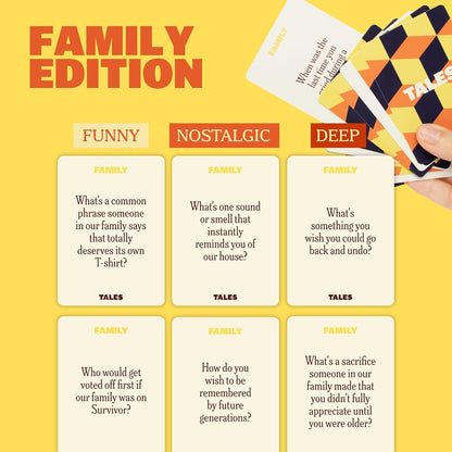 TALES 150 Conversation Cards, Friends Edition, Fun Friend Games for Adults, Teens, Kids, Perfect for Parties, Game Nights, Gifts & Gatherings, Conversations with Friends, Meaningful Connections