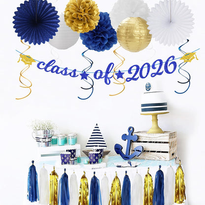 Champagne-Gold Beige Fall Baby-Shower Party-Decorations - 36pcs Welcome Home Banner Sign,Neutral Paper Lanterns,Girl Streamers Garland,Boho Hanging Tissue Pom Poms Flowers Fans Backdrop Decor Burgleda