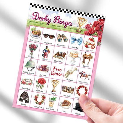 Fancy Land Horse Bingo Games Cards 24 Player Derby Party Bingo Game Western Birthday Party Favors