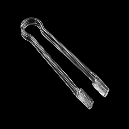 20 Combo Pack,10 Pieces Plastic Serving Tongs Mini Kitchen Tongs Kitchen Tongs Utility and 10 Pieces Plastic Kitchen Scoops Clear Ice Scoop Mini Clear Buffet Scoop for Candy Dessert Buffet Ice