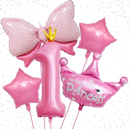 Dinosaur 5th Birthday Decorations, Dinosaur Birthday Party Decorations with Giant Inflatable Dinosaur Balloons 40 Inch Helium Foil Mylar Number 5 Balloons for Dinosaur Theme Birthday Party Decorations