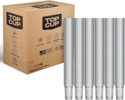 Top Cup – 16 Ounce, 30 Count, Reusable Aluminum Party Cups | Cold-Holding, Recyclable, Made in USA