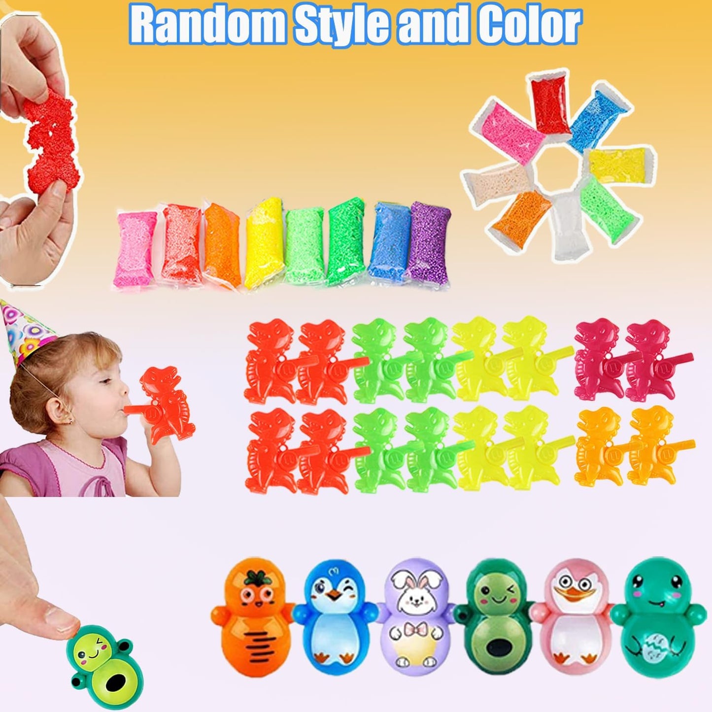 134 PCS Party Favors for Kids, Prizes Treasure Box Toy for Classroom, Goodie Bags Stuffers, Pinata Easter Eggs Filler, Fidget Toys Bulk, Birthday Gifts