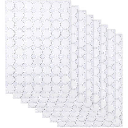 JANYUN 140 Pieces Adhesive Dots,Removable Round Putty Clear Tack No Trace Small Tape Stickers for Wall Hanging Festival Poster Office Party Decoration Picture Crafts