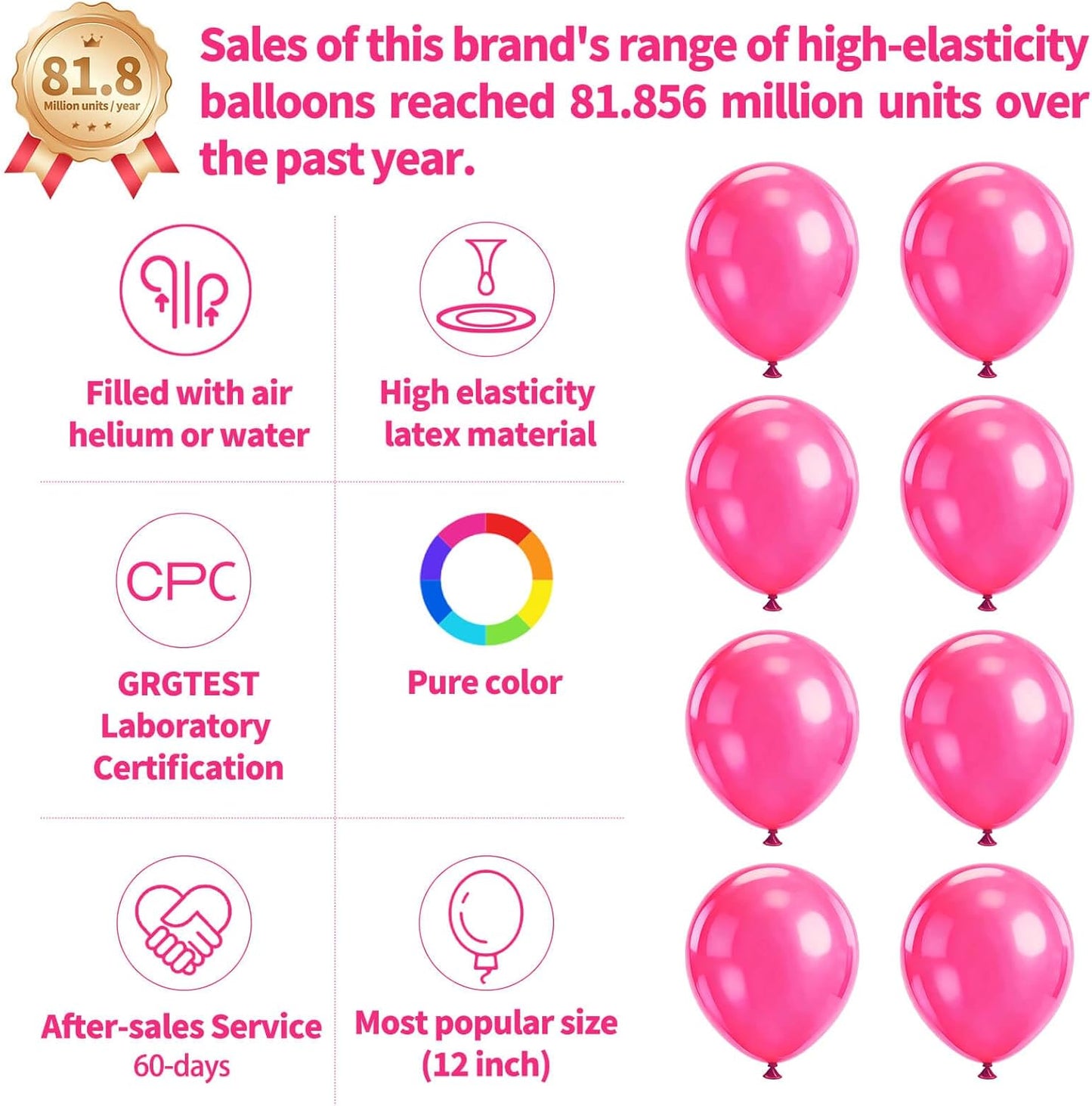 110pcs Black Balloon 12 inch, Black Latex Balloons for Birthday Party Baby Shower Wedding(with 2 Ribbons). - Colors A