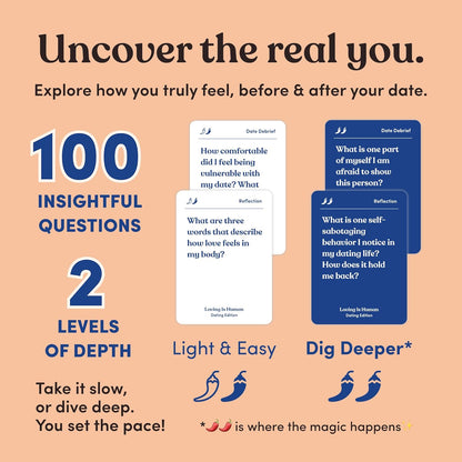 Partners are Human | 140 Conversation Cards to Help Deepen Romantic Relationships | Card Game for Bonding & Communication | Therapy for Adults