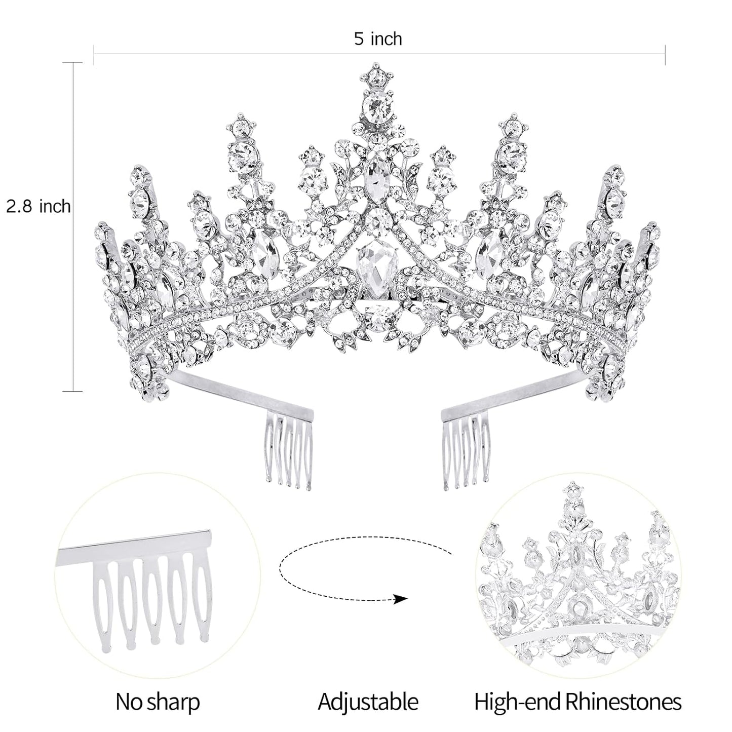 VELSCRUN Purple Crystal Birthday Tiara Crowns for Women Girls It's My Birthday Sash Queen Girls Princess Crown with Combs Happy Birth Party Decorations Mom Sisters Birth Gift Hair Accessories