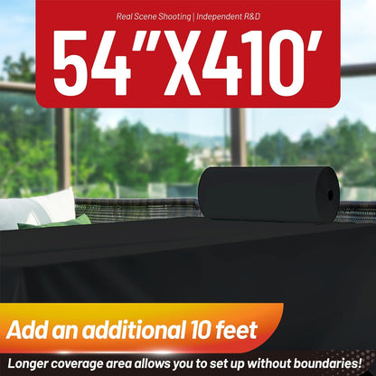 Plastic Table Cloth, 310 Ft X 54 in Disposable Tablecloth White Plastic Tablecloth with Any Cut Sliding Cutters Premium Table Cover Roll for Picnics, Parties, Birthdays, Weddings