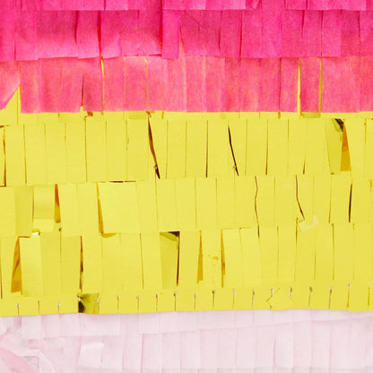 Number 5 Pinata, Pink and Gold Foil for Girls 5th Birthday Party Decorations (Small, 16.5 x 11.6 x 3 In)