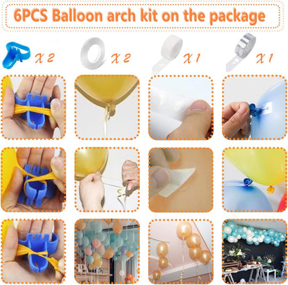 Electric Balloon Pump 600W, Fast Balloon Blower with 6 Balloon Arch Kits, Dual Nozzle & 2 Modes, Portable Air Pump for Balloon Decor for Party, Wedding, Birthday - Professional Balloon Pump