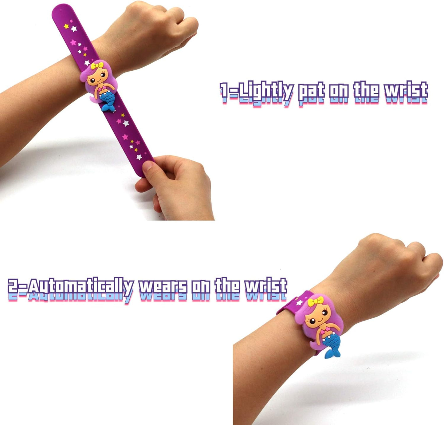 Cat Slap Bracelets for party- Silicone Wristbands Adjustable Party Favors, Classroom Prizes, Carnival Games - Birthday Gifts for Adults(6Pack)-LOCHSOEL