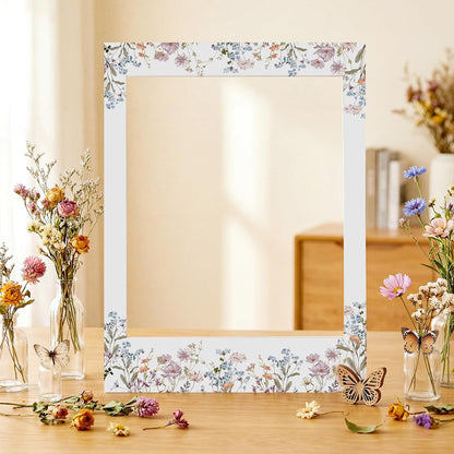 Bucherry 32 x 24 Inches Wedding Photo Booth Props Picture Frame DIY PVC Cutouts Photo Booth Prop Selfie for Bridal Shower Birthday Baby Shower Graduation Party Supplies Favor