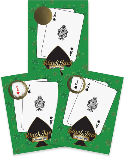 My Scratch Offs Casino Night Party Game - 26 Cards (24 Non-Bingo, 2 Bingo)