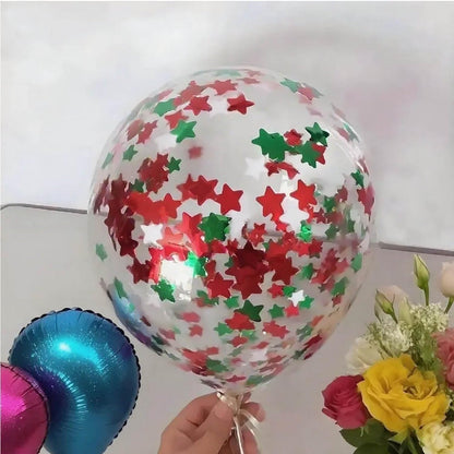 Rainbow Metallic Foil Star Confetti 0.78inch/2cm 8000PCS Table Confetti for Party Birthday Decoration or Filled Balloons