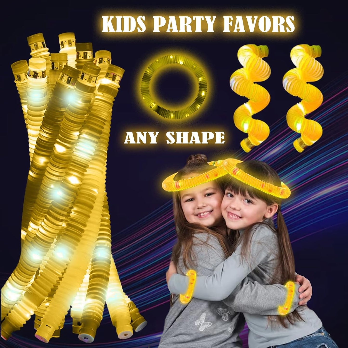 Orange 12PCS Glow Sticks Stocking Stuffers Party Favors-Glow in The Dark Party Supplies for Kids and Adults, Perfect for Festivals, Birthday Parties, Raves, Concerts, and Camping Decorations