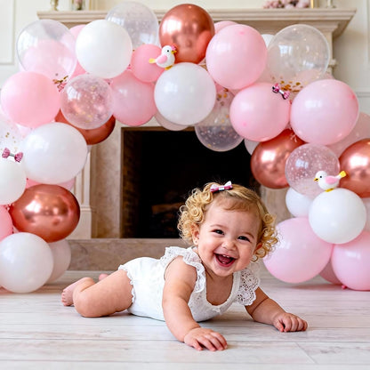 Balloon Arch Stand Kit 9ft &5.6ft,Heavy Duty Base With Water Filling Bag,White Bendable Half Arch Balloon Arch for Birthdays Holiday Decorations And Other Indoor And Outdoor Parties No Balloons
