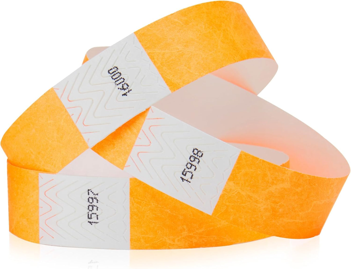 200 WristCo Neon Red Tyvek Wristbands for Events Tamper-Proof Design & Fluorescent Color Prevent Reuse Premium-Grade Bracelets for Hospital & Medical ID, Party & VIP Identification