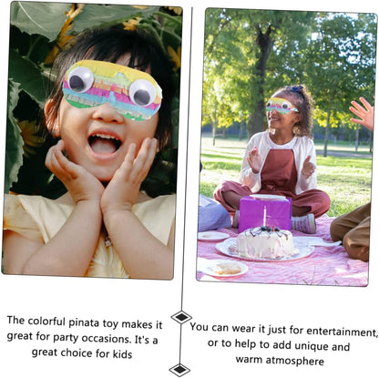 2pcs Playthings Birthday Party Favors Pinata Eye Cover Costume Masks Lovely Eye Masks Birthday Party Props Costume Supplies Pinata Playthings Paper