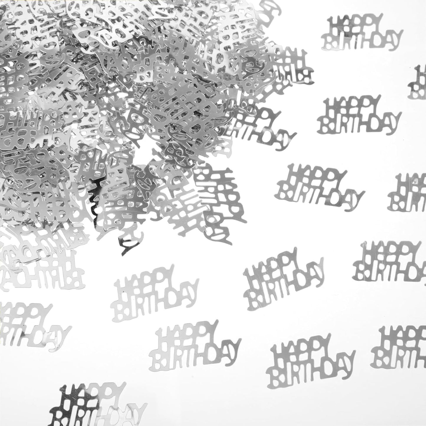 Gold Happy Birthday Confetti, Table Paper Scatter Golden Birthday Decorations for Party (0.03 lbs)