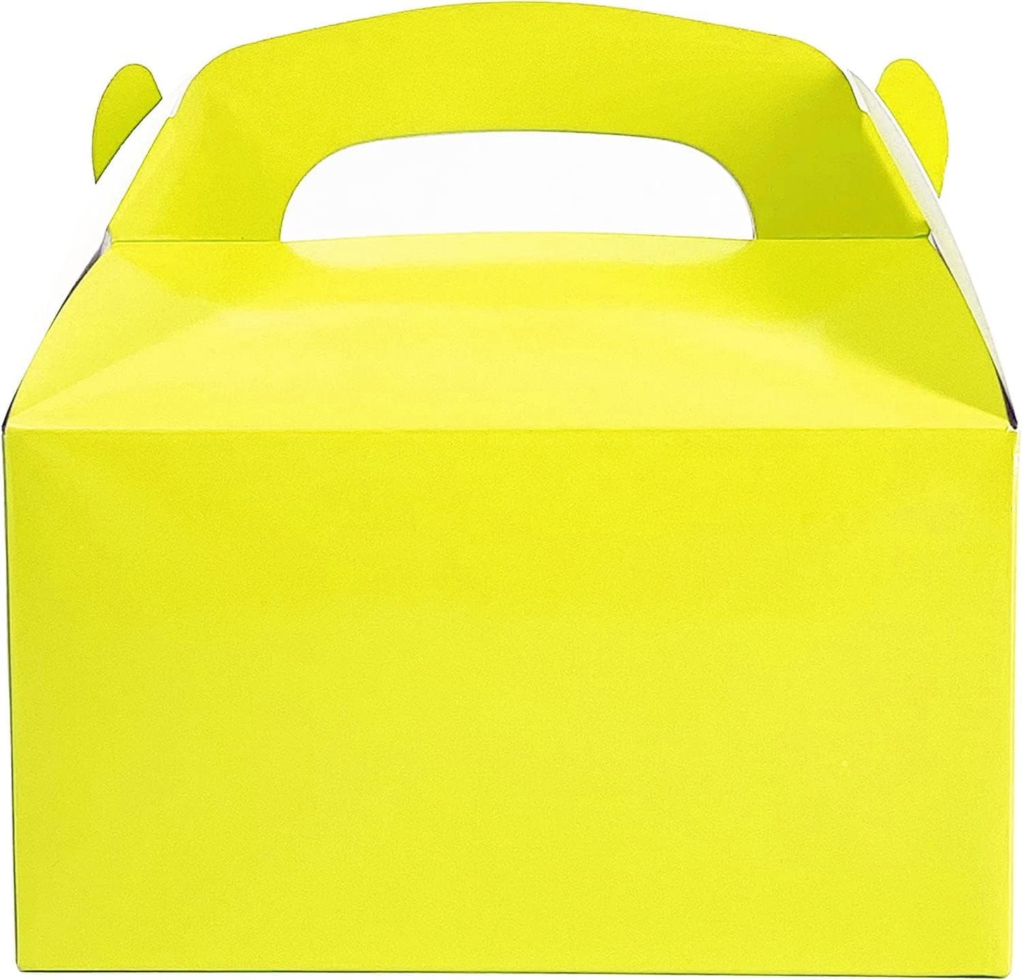 The Dreidel Company Gable Treat Boxes, Party Favors, 6.25" x 3.5" x 3.5" Inch Box, 25-Pack (Assorted)