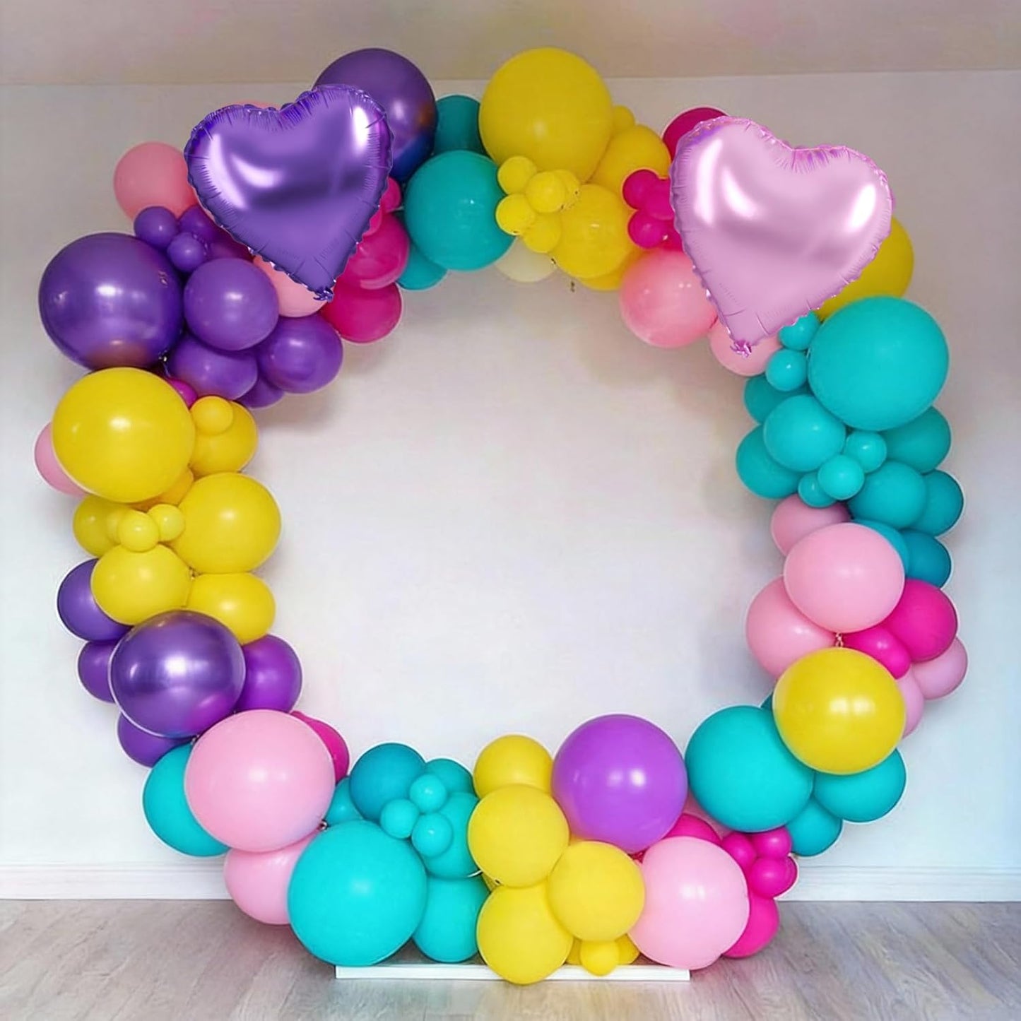 Black White Bow Balloons, 50 Pcs Pearl White Dot Printed Balloons with Black Bow and Cream Heart foil Balloon for Alternative Birthday Party Baby Shower Wedding Bachelorette Party Decorations