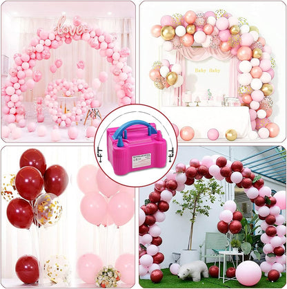 Balloon Arch Kit and Balloon Pump Electric, 10ft Wide Adjustable Balloon Arch Stand With 100Balloons 2Balloon Stands For Wedding Anniversary Birthday Mother's Day Party Decoration Graduation Ceremony