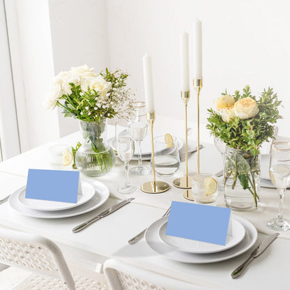 Gold Foil Place Cards for Table Setting, Printable Tent Cards for Food Buffet, Name Card for Wedding Banquet, Bridal Shower, Baby Shower, Birthday Party Decorations (25 Pack)-07