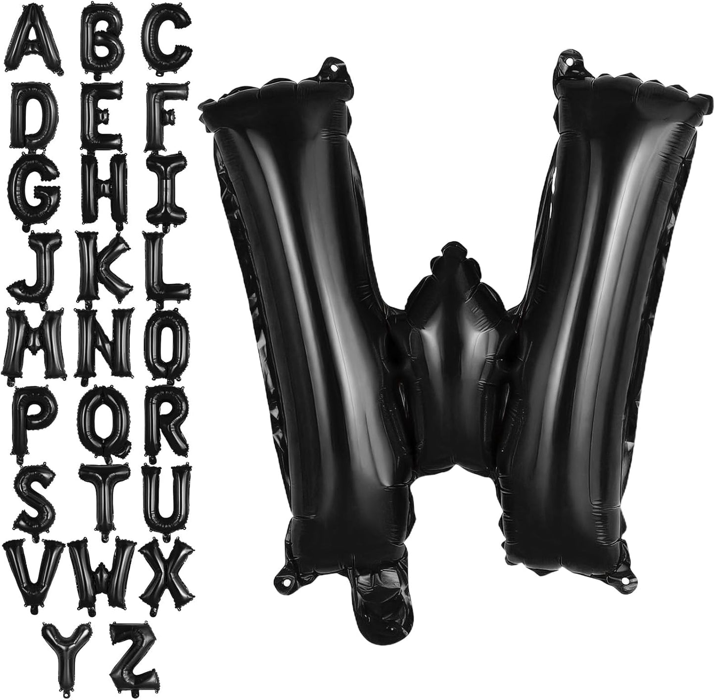 Black Letter A Balloons, 40 Inch Large Foil Letter Balloons, Custom Phrase Balloon for Birthday Party Wedding Anniversary Decoration (Black A)