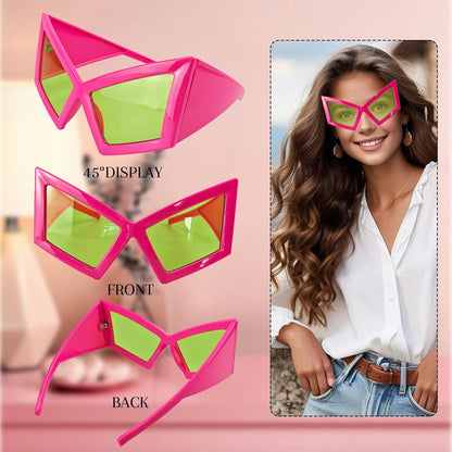 Funny Oversized Party Glasses Sunglasses Max Width 5.9", Hilarious Costume Accessories for Birthdays, Dance Parties