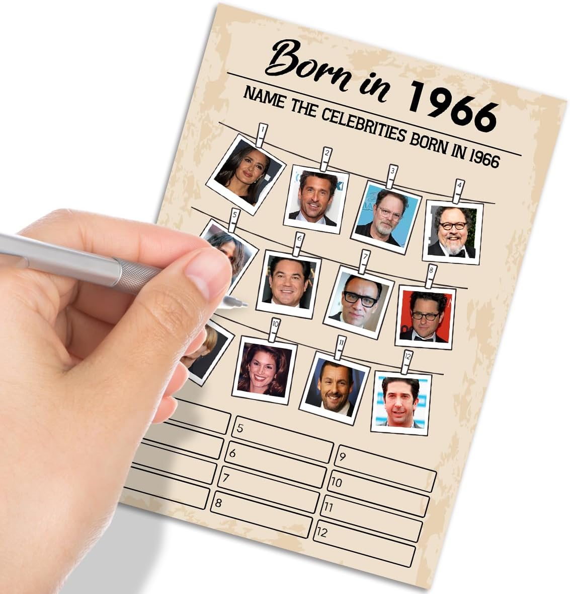 QUPT 40th Birthday Party Games, Movies in 1986 Games, Birthday Party Supplies for Adults, Fun 1986s Party Game，Pack of 30 Cards