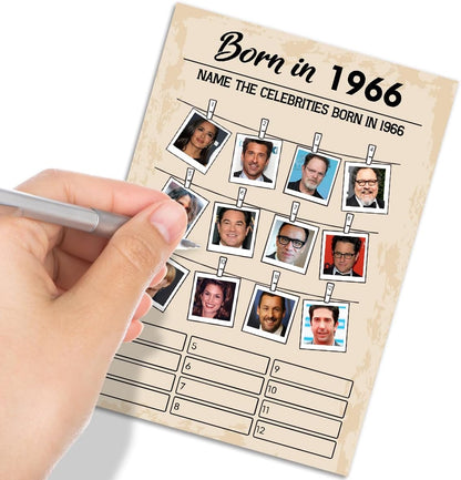 QUPT 40th Birthday Party Games, Movies in 1986 Games, Birthday Party Supplies for Adults, Fun 1986s Party Game，Pack of 30 Cards