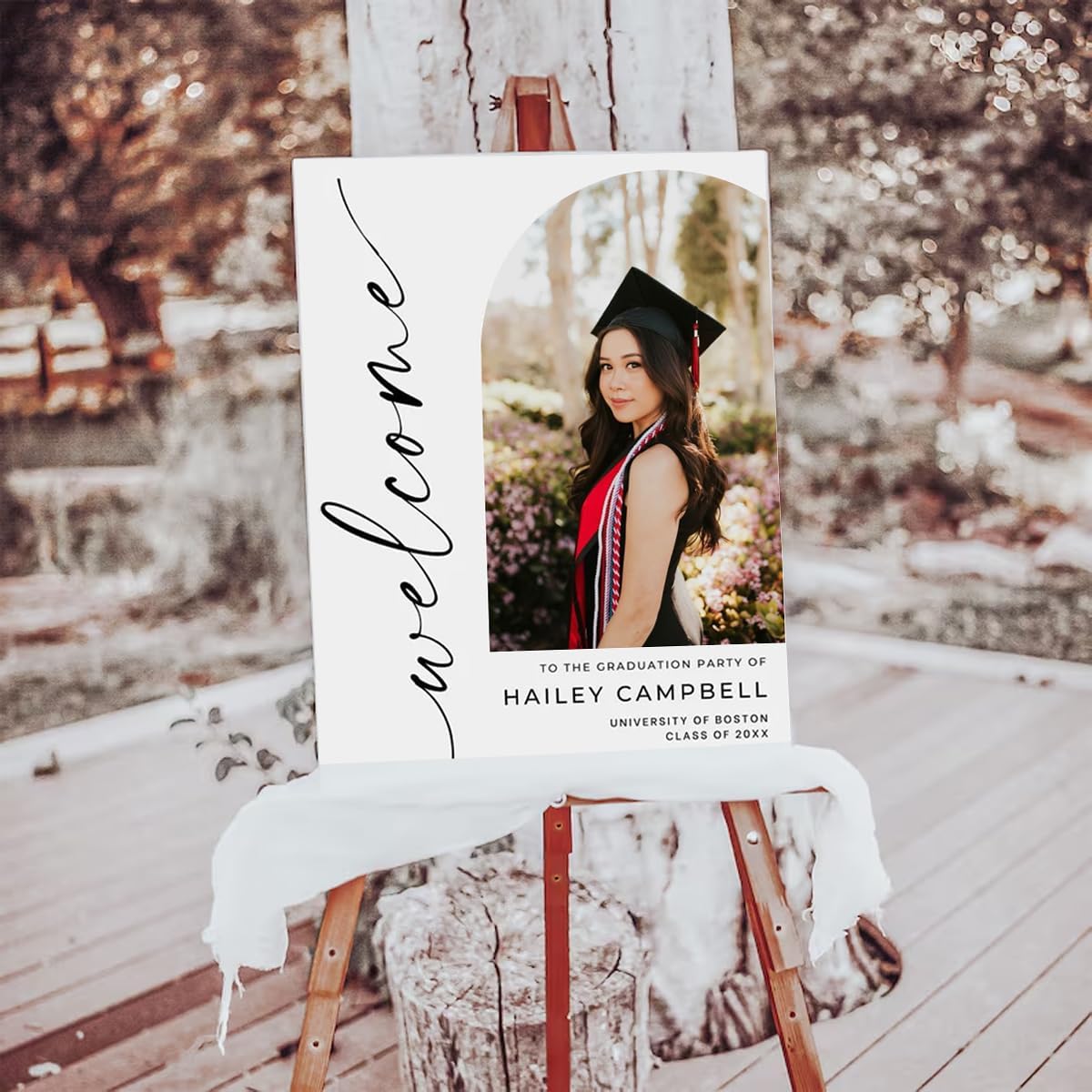 Graduation Party Welcome Sign, Photo Graduation Poster, Graduation Decorations, Grad Party Sign, Grad Welcome Sign, Graduation gift for best friend, Graduation gift for daughter, sister, brother - 1