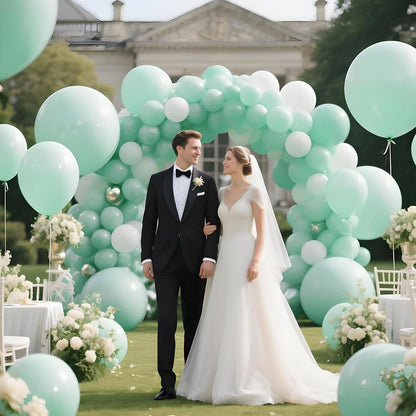 110pcs Black Balloon 12 inch, Black Latex Balloons for Birthday Party Baby Shower Wedding(with 2 Ribbons). - Colors A
