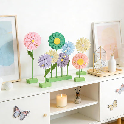 SUNBEAUTY 4PCS Honey Bee Honeycomb Centerpieces Decorations Yellow Bee Honeycomb Table Centerpieces with Sunflower Stickers for Baby Shower Birthday Gender Reveal Birthday Decoration