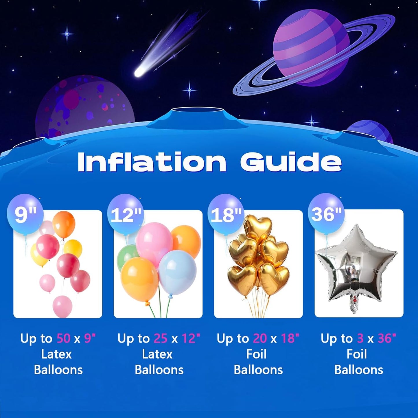 13L Helium Tank Up To 50 Latex Balloons, Helium Tank For Balloons At Home, 100ML Balloon Protection Fluid, 50 Latex Balloons And Ribbons Included, 1 Helium Tank