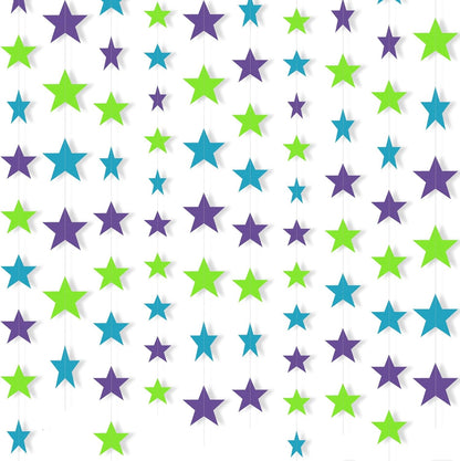 Patelai Glitter Star Garland Banner 2026 Graduation Decor 130 Feet Star Hanging Banner Twinkle Backdrop for Party Birthday Classroom Wedding Supplies(Gold)