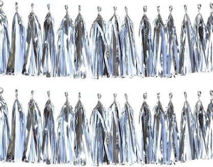 30pcs Paper Tassels Garland Banner Tissue Paper Tassel DIY Hanging Paper Decorations Party Tassel Garland Decor Baby Shower Nursery Wedding Festival Baby Shower Decoration(30, White)