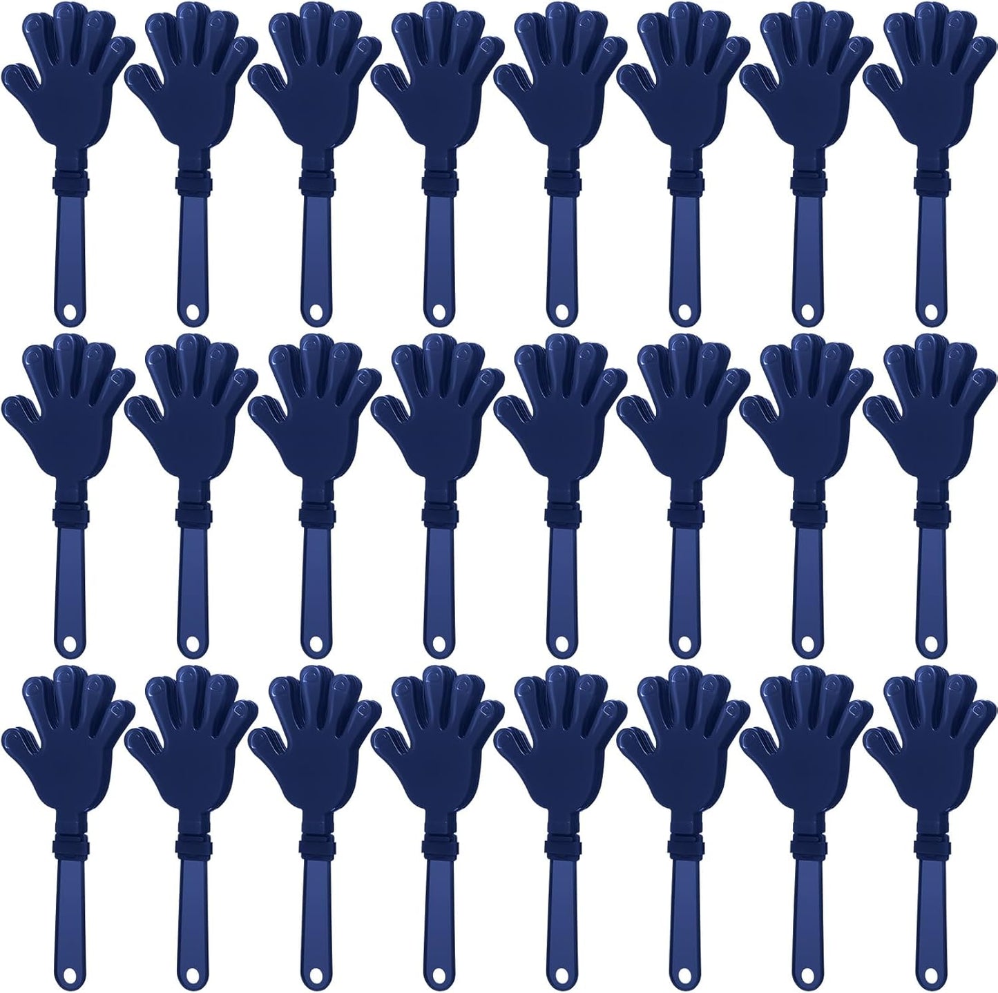 24 Pcs Orange Hand Clappers 7.5 Inch Clappers Noisemakers Noise Makers Party Favors Plastic Party Clapper for Sporting Events Cheers Ball Dance Basketball Football Noisemakers（Orange）