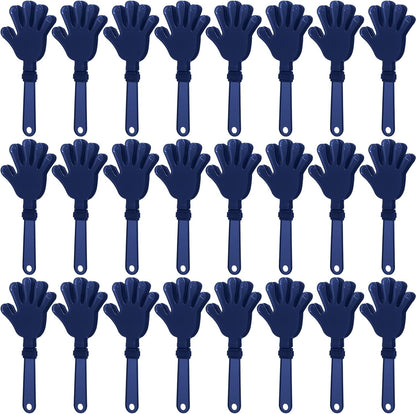 24 Pcs Orange Hand Clappers 7.5 Inch Clappers Noisemakers Noise Makers Party Favors Plastic Party Clapper for Sporting Events Cheers Ball Dance Basketball Football Noisemakers（Orange）
