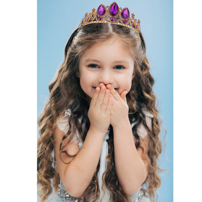 Velscrun Girls Rapunzel Crown, Princess Tiara Headband, Multicolored Crowns for Birthday Party and Halloween Cosplay